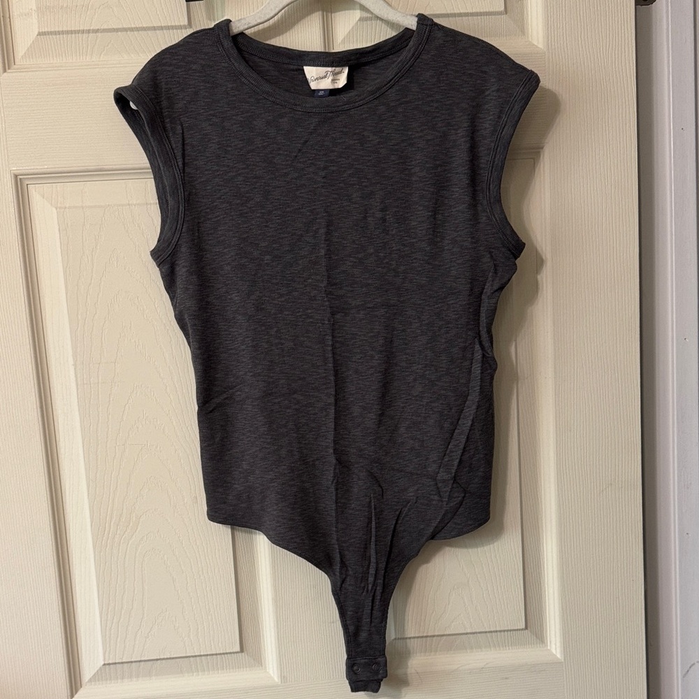Universal Thread Sleeveless Charcoal Bodysuit